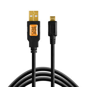 テザーツールズ USBケーブル TetherPro USB 2.0 A Male to Micro-B 5-pin 15(4.6m) BLK CU5430BLK