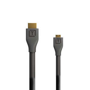 テザーツールズ HDMIケーブル ブラック [0.3m /HDMI⇔MicroHDMI /スタンダードタイプ /4K対応] H2D1-BLK
