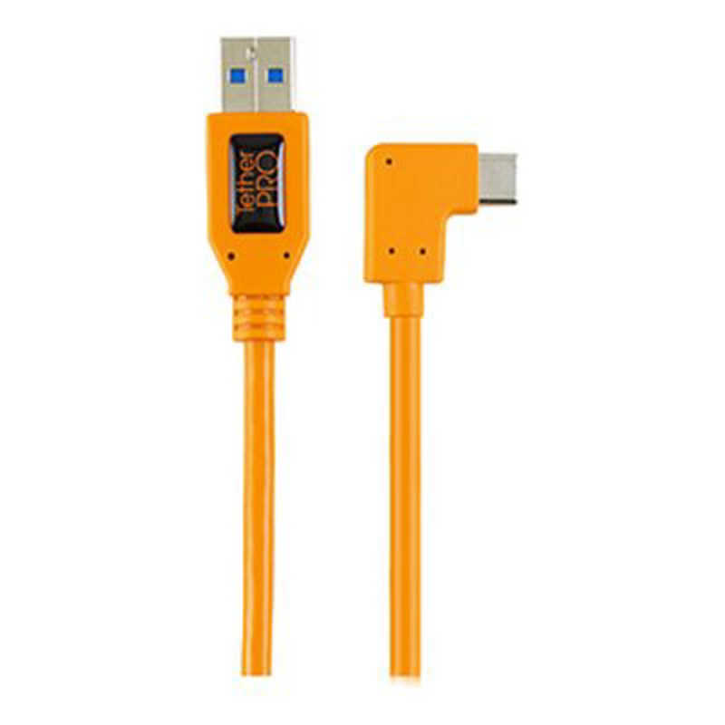 テザーツールズ テザーツールズ USBケーブル TetherPro ライト アングル アダプター USB 3.0 to USB-C オレンジ CUCRT02-ORG CUCRT02-ORG