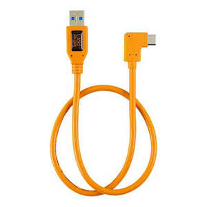 テザーツールズ USBケーブル TetherPro ライト アングル アダプター USB 3.0 to USB-C オレンジ CUCRT02-ORG