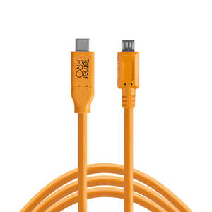 ƥġ륺 USB֥ etherPro USB-C to 2.0 Micro-B 5-Pin15(4.6m) CUC2515-ORG