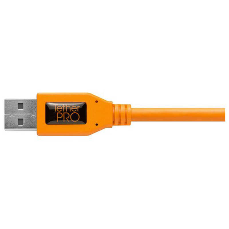 テザーツールズ テザーツールズ USBケーブル テザープロ ライト アングル アダプター USB 2.0 to USB 2.0 ミニ -B 5- ピン オレンジ CU51RT02-ORG CU51RT02-ORG