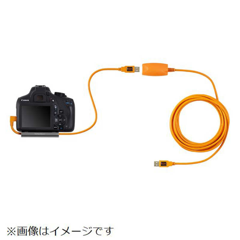 テザーツールズ テザーツールズ USBケーブル テザープロ ライト アングル アダプター USB 2.0 to USB 2.0 ミニ -B 5- ピン オレンジ CU51RT02-ORG CU51RT02-ORG