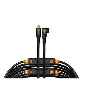 テザーツールズ テザープロ オプティマ 10G USB-C ケーブル ライトアングル(9.4m) データ転送専用ケーブル ブラック CUC31RTG2-BLK テザーツールズ テザープロ オプティマ 10G USB-C ケーブル ライトアングル(9.4m) データ転送専用ケーブル ブラック CUC31RTG2-BLK