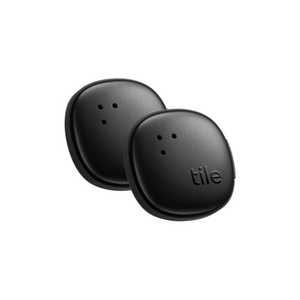 TILE Life360 Tile Sticker (2024) ブラック 2個パック/電池交換不可(最大約3年) RE-63012-AP