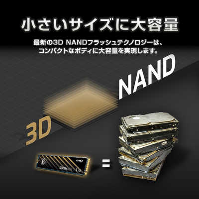 MSI 内蔵SSD PCI-Express接続 SPATIUM M371 [1TB /M.2]｢バルク品