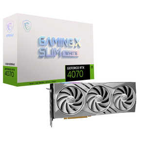 MSI X SLIM WHITE 12G INGXSLIMWHITE12G「バルク品」 GeForceRTX4070GAMINGXSLIMWHITE12G
