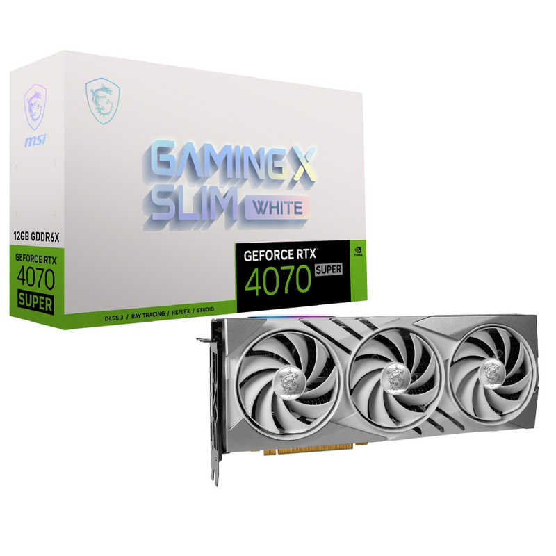 MSI MSI GeForce RTX 4070 SUPER 12G GAMING X SLIM WHITE ［GeForce RTXシリーズ /12GB］「バルク品」 GeForceRTX4070SUPER12GGAMINGXSLIMWHITE GeForceRTX4070SUPER12GGAMINGXSLIMWHITE