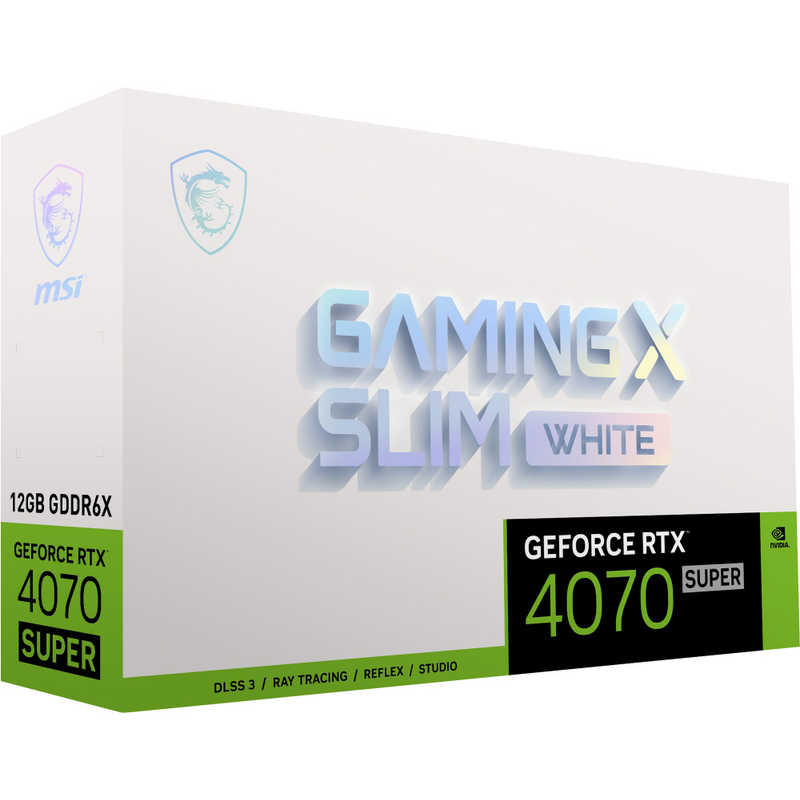 MSI MSI GeForce RTX 4070 SUPER 12G GAMING X SLIM WHITE ［GeForce RTXシリーズ /12GB］「バルク品」 GeForceRTX4070SUPER12GGAMINGXSLIMWHITE GeForceRTX4070SUPER12GGAMINGXSLIMWHITE