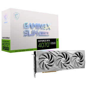 MSI グラフィックボード GeForce RTX 4070 Ti SUPER 16G GAMING X SLIM WHITE 「バルク品」 GeForceRTX4070Ti