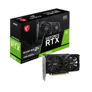MSI GeForce RTX 3050 VENTUS 2X 6G OC「バルク品」 GeForceRTX3050VEN MSI GeForce RTX 3050 VENTUS 2X 6G OC「バルク品」 GeForceRTX3050VEN