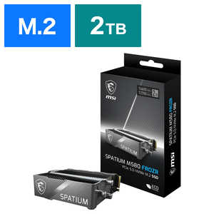 MSI SPATIUM M580 PCIe 5.0 NVMe M.2 2TB FROZR 2TB /M.2 ֥Х륯ʡ SPATIUMM580M.22TB