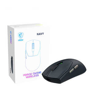 MSI FORGE GM340 W NAVY ［光学式 / 有線/無線(ワイヤレス) / 6ボタン / Bluetooth・USB］ FORGEGM340WNAVY