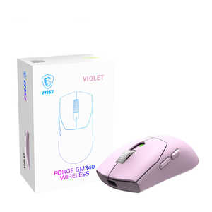 MSI FORGE GM340 W VIOLET ［光学式 / 有線/無線(ワイヤレス) / 6ボタン / Bluetooth・USB］ FORGEGM340WVIOLET