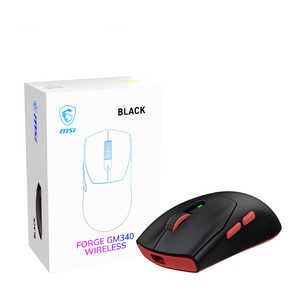 MSI FORGE GM340 W BLACK ［光学式 / 有線/無線(ワイヤレス) / 6ボタン / Bluetooth・USB］ FORGEGM340WBLACK