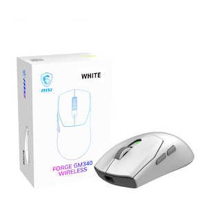 MSI FORGE GM340 W WHITE ［光学式 / 有線/無線(ワイヤレス) / 6ボタン / Bluetooth・USB］ FORGEGM340WWHITE