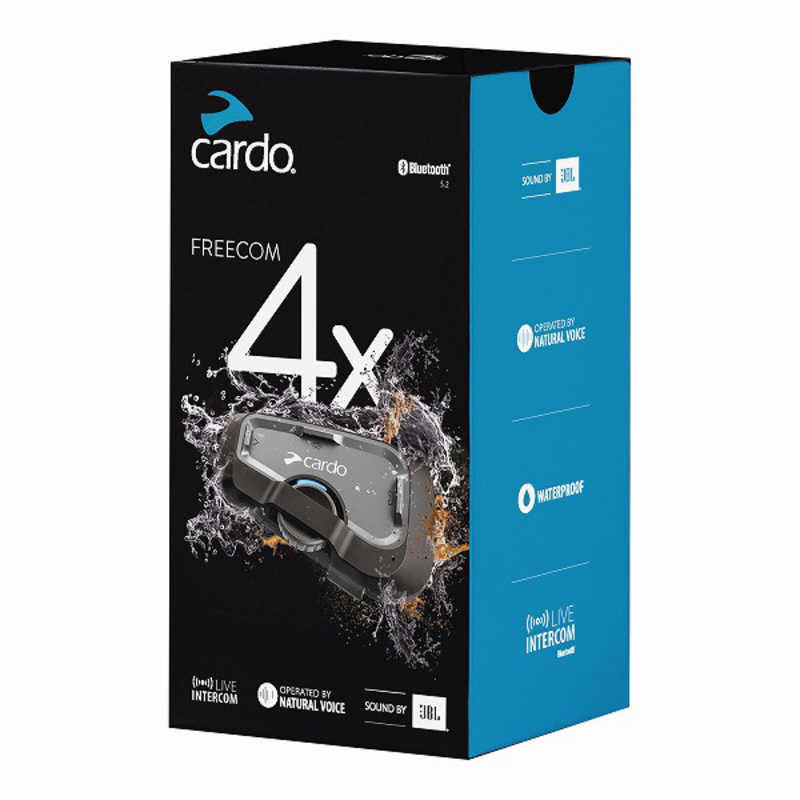 CARDO CARDO バイク用 インカム FREECOM 4X DUO (フリーコム フォーエックス デュオ) 本体2個セット オートバイ用 ブラック FRC4X103 FRC4X103