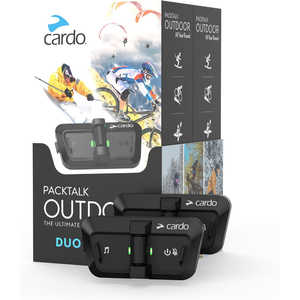 CARDO PACKTALK OUTDOOR DUO - BLACK (2個セット) ブラック SP000101 CARDO PACKTALK OUTDOOR DUO - BLACK (2個セット) ブラック SP000101