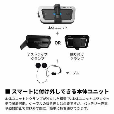 CARDO PACKTALK OUTDOOR - WHITE ホワイト SP000010 の通販