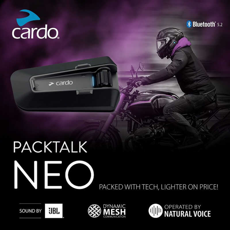 CARDO CARDO バイク用 インカム PACKTALK NEO DUO (パックトーク ネオ デュオ) 本体2個セット オートバイ用 ブラック PTN00101 PTN00101