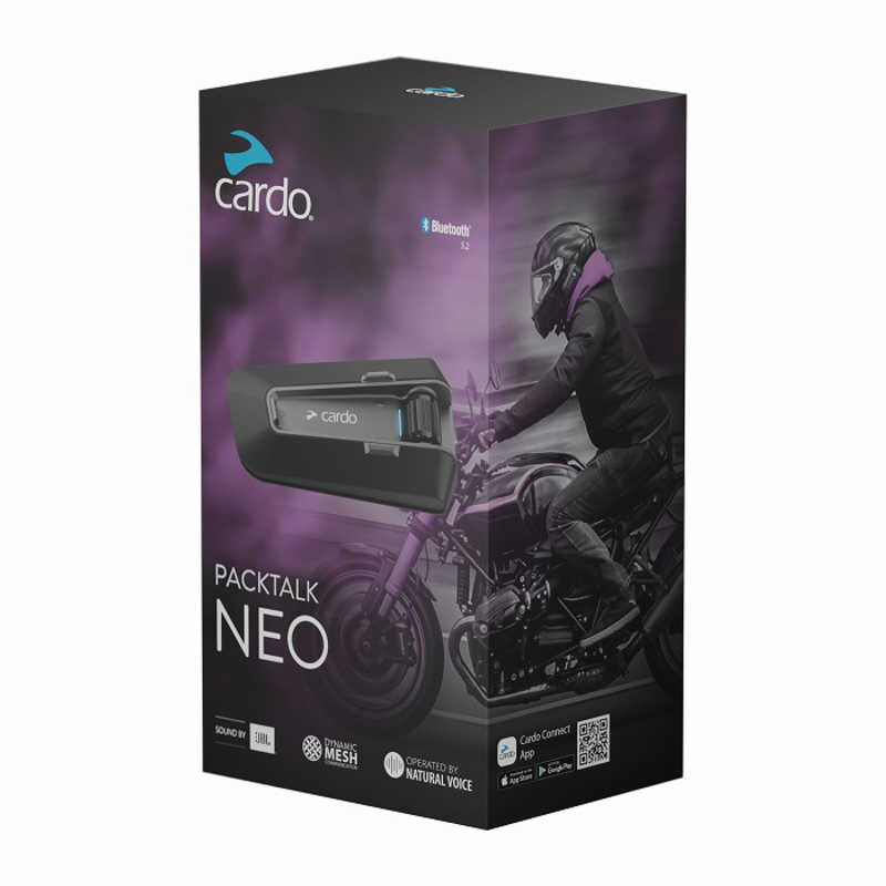 CARDO CARDO バイク用 インカム PACKTALK NEO DUO (パックトーク ネオ デュオ) 本体2個セット オートバイ用 ブラック PTN00101 PTN00101