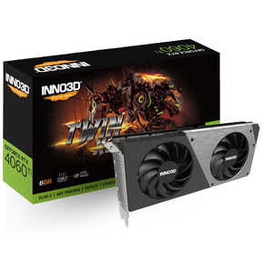 INNO3D եåܡ GeForce RTX 4060 Ti 8GB TWIN X2 [GeForce RTX꡼ /8GB]֥Х륯ʡ N406T2-08D6-171153N