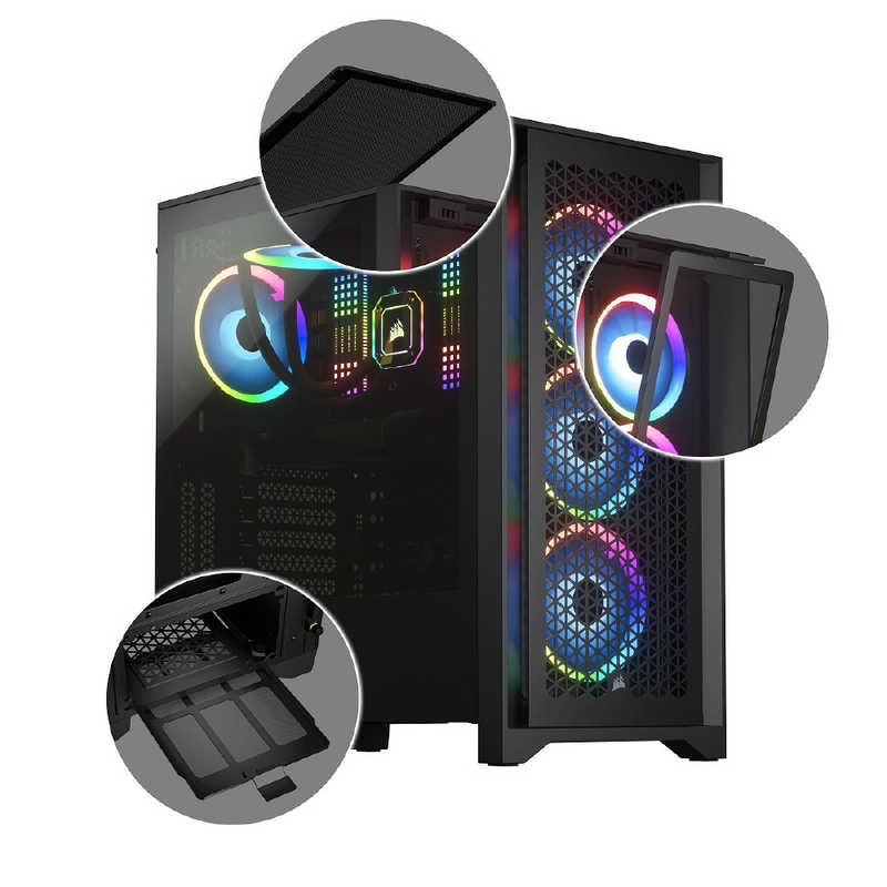 CORSAIR 4000D airflow TG BLK CC-9011200-WW の通販 | カテゴリ:パソコン・周辺機器・プリンター | CORSAIR 家電通販のコジマネット - 全品代引き手数料無料 CORSAIR 4000D airflow TG BLK CC-9011200-WW の通販 | カテゴリ:パソコン・周辺機器・プリンター | CORSAIR 家電通販のコジマネット - 全品代引き手数料無料