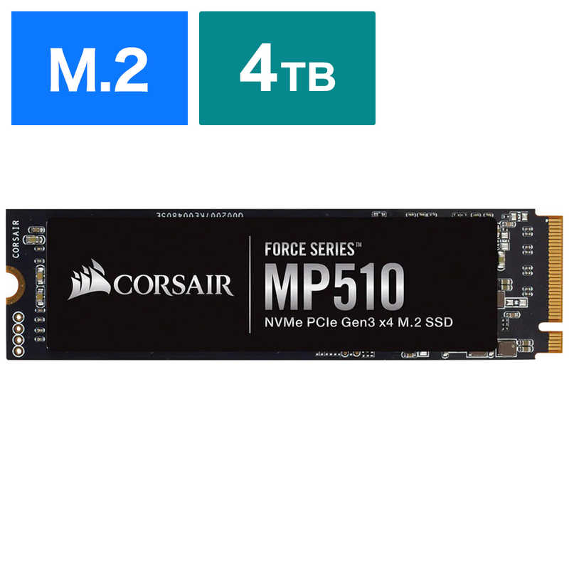 CORSAIR 内蔵SSD PCI-Express接続 MP510 [960GB M.2] CSSD-F960GBMP510B 15倍ポイント 