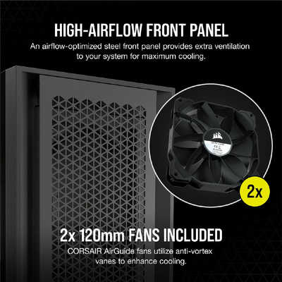 コルセア CORSAIR PCケース 5000D Airflow ブラック CC-9011210