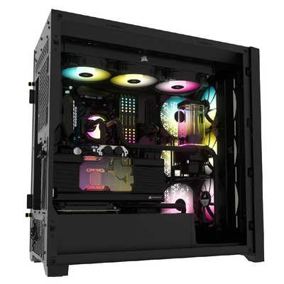 コルセア CORSAIR PCケース iCUE 5000X RGB ブラック CC-9011212-WW の 