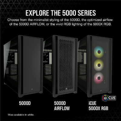 コルセア CORSAIR PCケース iCUE 5000X RGB ブラック CC-9011212-WW の 