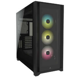 륻 CORSAIR PC 5000X RGB TG BLK ֥å CC-9011212-WW