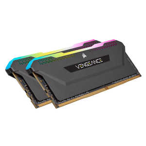 コルセア　CORSAIR 増設用メモリ VENGEANCE RGB PRO SL ブラック[DIMM DDR4 /16GB /2枚] CMH32GX4M2E3200C16