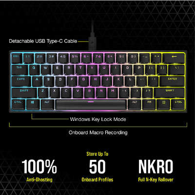 CORSAIR K65 RGB MINI CH-9194014-JP 新品未開封 コルセア CORSAIR ゲーミングキーボード K65 RGB MINI CH