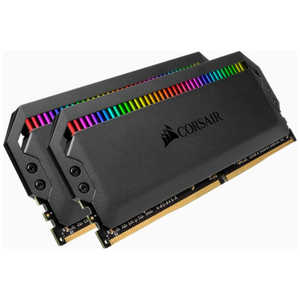 CORSAIR DDR4 3200MHz 32GB(16GBx2) DIMM Unbuffered 16-20-20-38 DOMINATOR PLATINUM RGB Black 1.35V CMT32GX4M2E3200C16