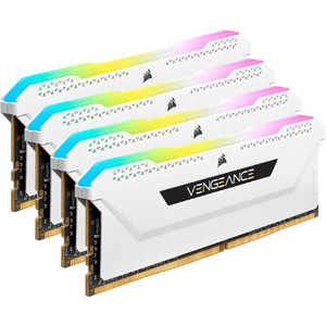 コルセア　CORSAIR 増設用メモリ VENGEANCE RGB PRO SL ホワイト[DIMM DDR4 /8GB /4枚] CMH32GX4M4D3600C18W