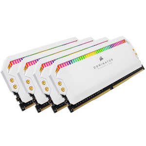 コルセア CORSAIR 増設メモリ DOMINATOR PLATINUM RGB ホワイト [DIMM DDR4 /8GB /4枚] CMT32GX4M4E3200C16W
