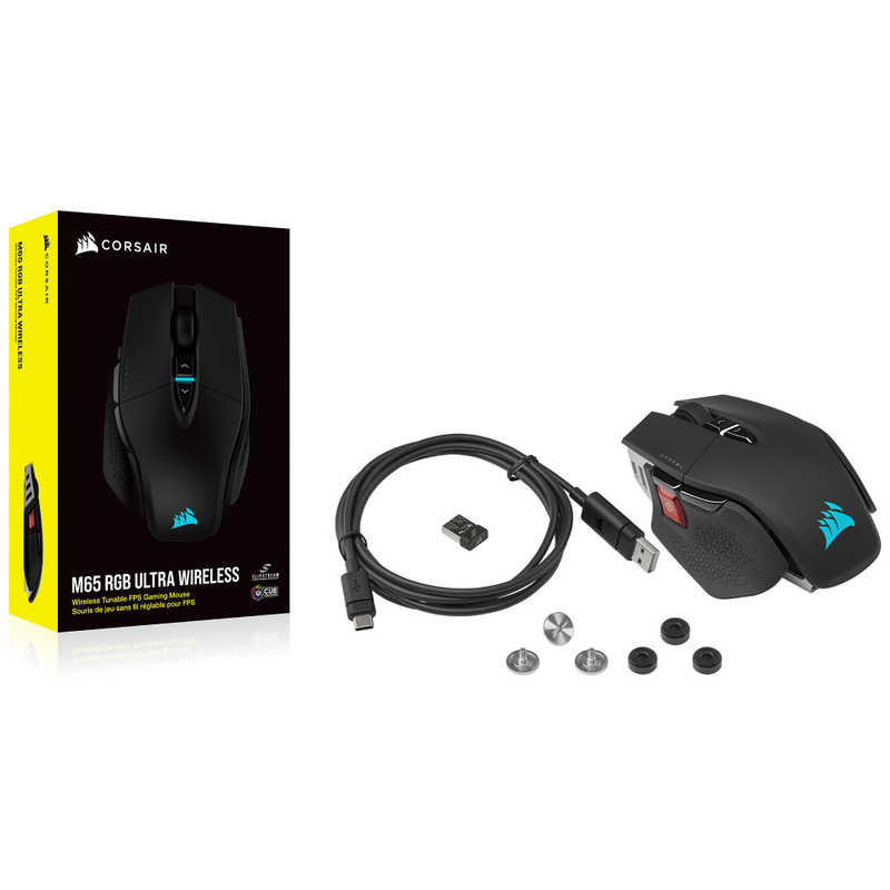 コルセア　CORSAIR コルセア　CORSAIR M65 RGB ULTRA Black Wireless ［光学式 /有線/無線(ワイヤレス) /8ボタン /Bluetooth・USB］ CH-9319411-AP2 CH-9319411-AP2