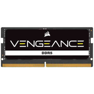 コルセア　CORSAIR 増設用メモリ VENGEANCE SODIMM[SO-DIMM DDR5 /16GB /1枚] CMSX16GX5M1A4800C40
