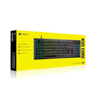 家電 k55 Corsair K55 RGB PRO Gaming Keyboard, Backlit RGB LED, Black