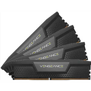 コルセア　CORSAIR 増設用メモリ DDR5 5200MT/s 192GB（48GBx4) UDIMM 38-38-38-84 XMP 3.0 VENGEANCE DDR5 Black 1.25V CMK192GX5M4B5200C38