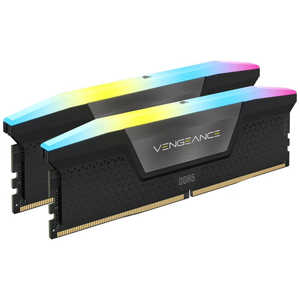 コルセア CORSAIR 増設用メモリ DDR5 5600MT/s 64GB(32GBx2) UDIMM 40-40-40-77 XMP 3.0 VENGEANCE RGB DDR5 Black 1.25V CMH64GX5M2B5600C40 コルセア CORSAIR 増設用メモリ DDR5 5600MT/s 64GB(32GBx2) UDIMM 40-40-40-77 XMP 3.0 VENGEANCE RGB DDR5 Black 1.25V CMH64GX5M2B5600C40