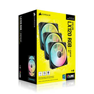 コルセア CORSAIR iCUE LINK LX120 RGB Triple Fans Starter Kit CO-9051026-WW コルセア CORSAIR iCUE LINK LX120 RGB Triple Fans Starter Kit CO-9051026-WW