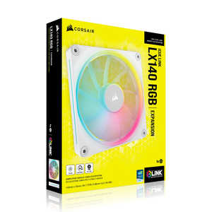 コルセア CORSAIR iCUE LINK LX140 RGB WHITE Single Fan Expansion CO-9051031-WW コルセア CORSAIR iCUE LINK LX140 RGB WHITE Single Fan Expansion CO-9051031-WW