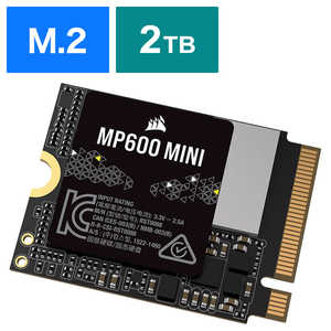 륻 CORSAIR MP600 MINI 2TB (Gen4) PCIe x4 NVMe M2 2230 SSD [2TB/M.2] ֥Х륯ʡ CSSD-F2000GBMP600MNR2