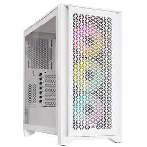 コルセア　CORSAIR PCケース［ATX /Micro ATX /Extended ATX /Mini-ITX］4000D RGB AIRFLOW TRUE WHITE ホワイト CC-9011241-WW