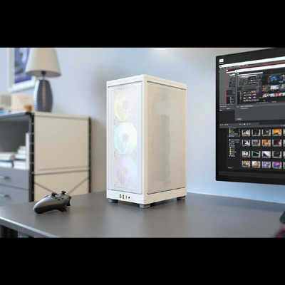 PCケース(自作PC用) Corsair 2000D AIRFLOW White 2000D RGB AIRFLOW Mini-ITX PC Case - White