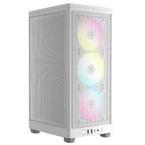 コルセア　CORSAIR PCケース［Mini-ITX］iCUE 2000D RGB Airflow ホワイト CC-9011247-WW