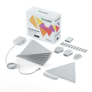 NANOLEAF Shapes トライアングル スターターキット(9Panels) ホワイト NL47-0006TW-9PK NANOLEAF Shapes トライアングル スターターキット(9Panels) ホワイト NL47-0006TW-9PK