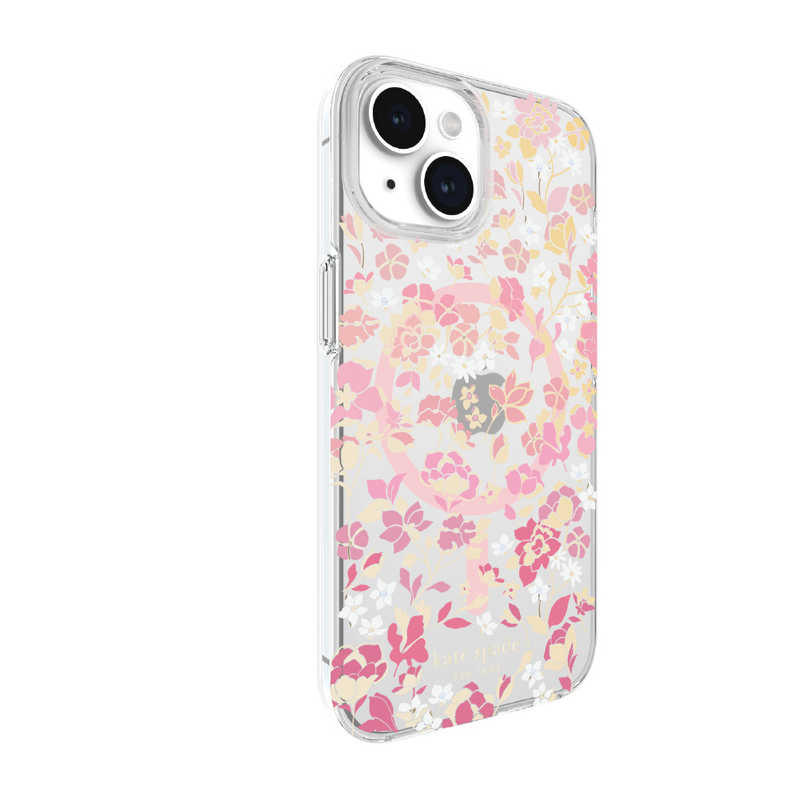 KATESPADE KATESPADE iPhone 15 KSNY Protective Hardshell MagSafe対応 - Flowerbed Pink Ombre KS052444 KS052444